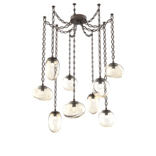 Hammerton SNB0069-09-FB-FA-CH2-L3 - Cosmos LED Multi Light Pendant Flat Bronze