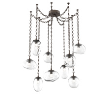 Hammerton SNB0069-09-FB-FC-CH1-L3 - Cosmos LED Multi Light Pendant Flat Bronze
