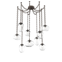 Hammerton SNB0069-09-FB-FC-CH2-L3 - Cosmos LED Multi Light Pendant Flat Bronze