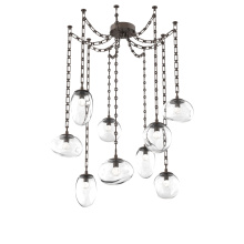 Hammerton SNB0069-09-FB-FC-CH3-L3 - Cosmos LED Multi Light Pendant Flat Bronze