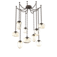 Hammerton SNB0069-09-FB-GA-CH2-L3 - Cosmos LED Multi Light Pendant Flat Bronze