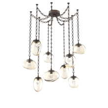 Hammerton SNB0069-09-FB-ZA-CH1-L1 - Cosmos LED Multi Light Pendant Flat Bronze