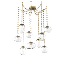 Hammerton SNB0069-09-GB-FC-CH1-L3 - Cosmos LED Multi Light Pendant Gilded Brass