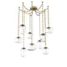 Hammerton SNB0069-09-GB-FC-CH2-L1 - Cosmos LED Multi Light Pendant Gilded Brass