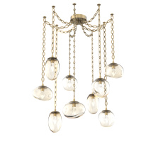 Hammerton SNB0069-09-GB-GA-CH2-L1 - Cosmos LED Multi Light Pendant Gilded Brass