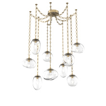 Hammerton SNB0069-09-GB-GC-CH1-L3 - Cosmos LED Multi Light Pendant Gilded Brass