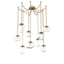 Hammerton SNB0069-09-GB-GC-CH2-L1 - Cosmos LED Multi Light Pendant Gilded Brass