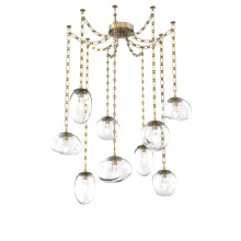 Hammerton SNB0069-09-GB-GC-CH3-L3 - Cosmos LED Multi Light Pendant Gilded Brass