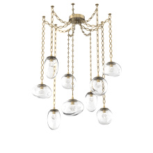 Hammerton SNB0069-09-GB-ZC-CH2-L3 - Cosmos LED Multi Light Pendant Gilded Brass