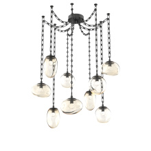 Hammerton SNB0069-09-MB-FA-CH3-L1 - Cosmos LED Multi Light Pendant Matte Black