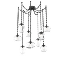 Hammerton SNB0069-09-MB-FC-CH2-L1 - Cosmos LED Multi Light Pendant Matte Black