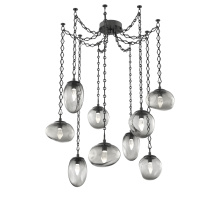 Hammerton SNB0069-09-MB-GS-CH1-L1 - Cosmos LED Multi Light Pendant Matte Black