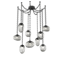 Hammerton SNB0069-09-MB-ZS-CH2-L1 - Cosmos LED Multi Light Pendant Matte Black