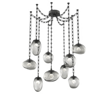 Hammerton SNB0069-09-MB-ZS-CH3-L1 - Cosmos LED Multi Light Pendant Matte Black