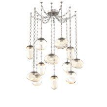 Hammerton SNB0069-12-BS-FA-CH2-L1 - Cosmos LED Multi Light Pendant Beige Silver