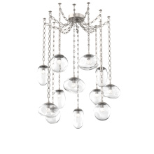 Hammerton SNB0069-12-BS-FC-CH2-L3 - Cosmos LED Multi Light Pendant Beige Silver