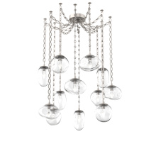 Hammerton SNB0069-12-BS-GC-CH2-L3 - Cosmos LED Multi Light Pendant Beige Silver