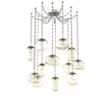 Hammerton SNB0069-12-BS-ZA-CH2-L3 - Cosmos LED Multi Light Pendant Beige Silver