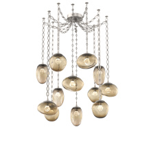 Hammerton SNB0069-12-BS-ZB-CH2-L3 - Cosmos LED Multi Light Pendant Beige Silver