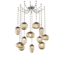Hammerton SNB0069-12-BS-ZB-CH3-L1 - Cosmos LED Multi Light Pendant Beige Silver