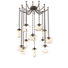 Hammerton SNB0069-12-FB-FA-CH2-L3 - Cosmos LED Multi Light Pendant Flat Bronze