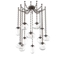 Hammerton SNB0069-12-FB-FC-CH2-L3 - Cosmos LED Multi Light Pendant Flat Bronze