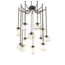 Hammerton SNB0069-12-FB-GA-CH2-L3 - Cosmos LED Multi Light Pendant Flat Bronze