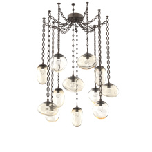 Hammerton SNB0069-12-FB-ZA-CH2-L3 - Cosmos LED Multi Light Pendant Flat Bronze