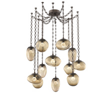 Hammerton SNB0069-12-FB-ZB-CH1-L3 - Cosmos LED Multi Light Pendant Flat Bronze