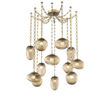 Hammerton SNB0069-12-GB-FB-CH2-L3 - Cosmos LED Multi Light Pendant Gilded Brass