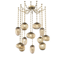 Hammerton SNB0069-12-GB-FB-CH3-L3 - Cosmos LED Multi Light Pendant Gilded Brass