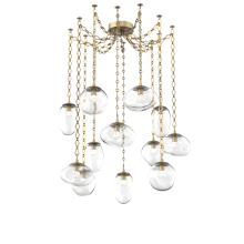 Hammerton SNB0069-12-GB-FC-CH1-L1 - Cosmos LED Multi Light Pendant Gilded Brass