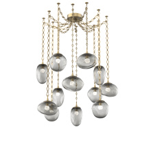 Hammerton SNB0069-12-GB-FS-CH1-L3 - Cosmos LED Multi Light Pendant Gilded Brass
