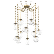 Hammerton SNB0069-12-GB-GC-CH3-L1 - Cosmos LED Multi Light Pendant Gilded Brass