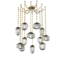 Hammerton SNB0069-12-GB-GS-CH3-L3 - Cosmos LED Multi Light Pendant Gilded Brass