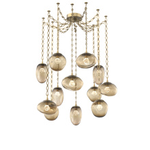Hammerton SNB0069-12-GB-ZB-CH1-L3 - Cosmos LED Multi Light Pendant Gilded Brass