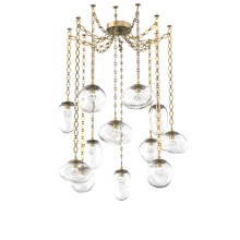 Hammerton SNB0069-12-GB-ZC-CH2-L3 - Cosmos LED Multi Light Pendant Gilded Brass