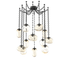 Hammerton SNB0069-12-MB-FA-CH2-L3 - Cosmos LED Multi Light Pendant Matte Black