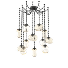 Hammerton SNB0069-12-MB-FA-CH3-L1 - Cosmos LED Multi Light Pendant Matte Black