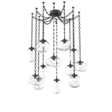 Hammerton SNB0069-12-MB-FC-CH1-L1 - Cosmos LED Multi Light Pendant Matte Black