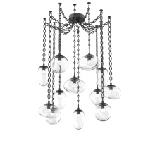 Hammerton SNB0069-12-MB-FC-CH2-L3 - Cosmos LED Multi Light Pendant Matte Black