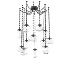 Hammerton SNB0069-12-MB-FC-CH3-L1 - Cosmos LED Multi Light Pendant Matte Black