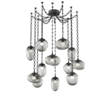 Hammerton SNB0069-12-MB-FS-CH1-L1 - Cosmos LED Multi Light Pendant Matte Black