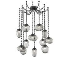 Hammerton SNB0069-12-MB-FS-CH2-L3 - Cosmos LED Multi Light Pendant Matte Black