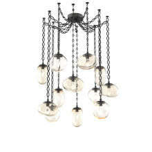 Hammerton SNB0069-12-MB-GA-CH2-L3 - Cosmos LED Multi Light Pendant Matte Black