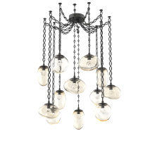 Hammerton SNB0069-12-MB-ZA-CH2-L3 - Cosmos LED Multi Light Pendant Matte Black