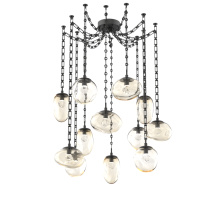 Hammerton SNB0069-12-MB-ZA-CH3-L3 - Cosmos LED Multi Light Pendant Matte Black