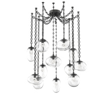 Hammerton SNB0069-12-MB-ZC-CH2-L3 - Cosmos LED Multi Light Pendant Matte Black