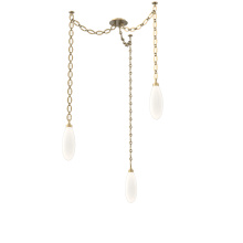 Hammerton SNB0071-03-GB-WL-CH2-L3 - Fiori Multi Light Pendant Gilded Brass