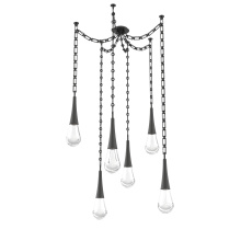 Hammerton SNB0078-06-MB-C-CH3-L1 - Raindrop Multi Light Pendant Matte Black
